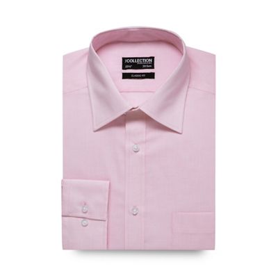 The Collection Light pink puppytooth print formal shirt